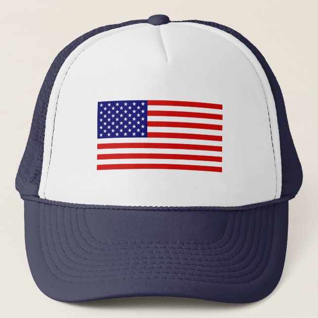 Gorra De Camionero Bandera americana (Anverso)