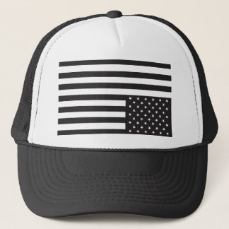Gorra De Camionero Bandera americana al revés en negro