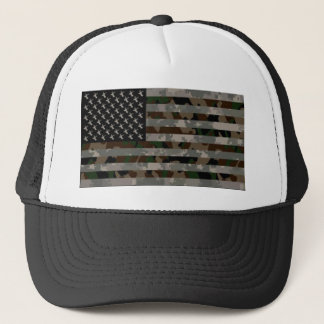 Gorra De Camionero Bandera americana camuflada