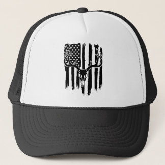 Gorra De Camionero Bandera americana de la caza