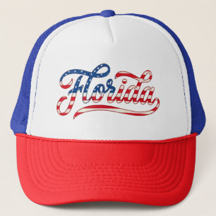 Gorra De Camionero Bandera Americana Retro Vintage de Florida Patriót