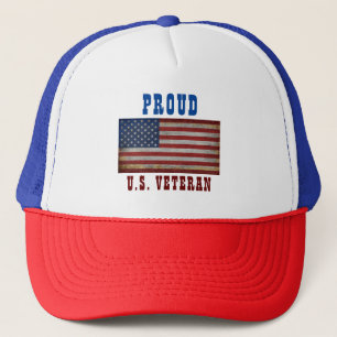 GORRA DE CAMIONERO BANDERA AMERICANA VINTAGE PERSONALIZADA