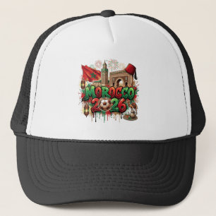 Gorra De Camionero Bandera antigua de Marruecos marroquí africana