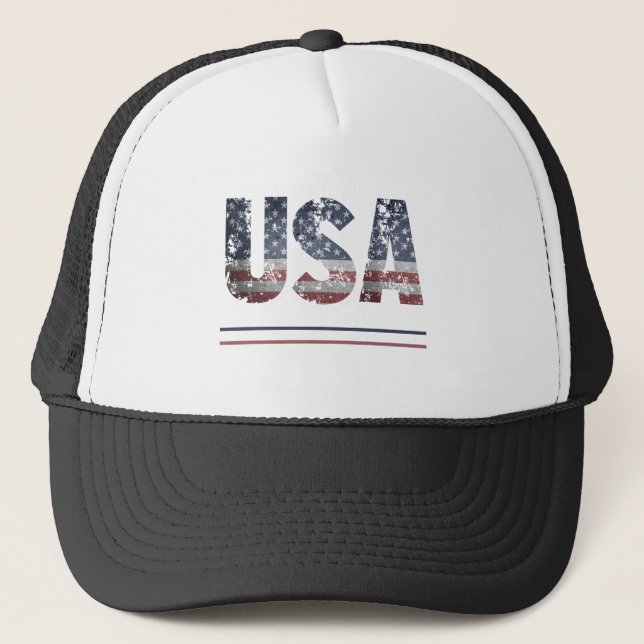 Gorra De Camionero * Bandera AP16 Patriótico Gran Béisbol Americano E (Anverso)