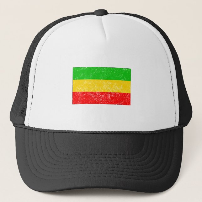 Gorra De Camionero Bandera apenada de Etiopía (Anverso)
