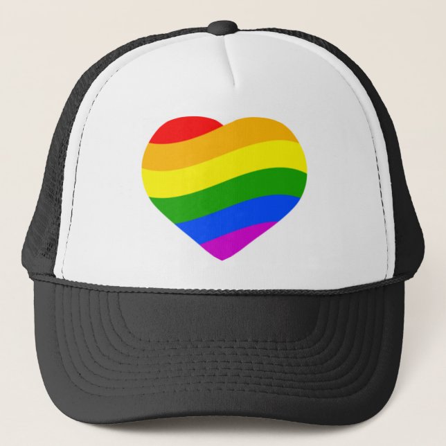 Gorra De Camionero Bandera arco iris (Anverso)