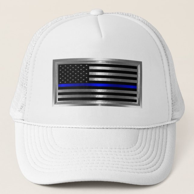 Gorra De Camionero Bandera Azul de Estados Unidos (Anverso)