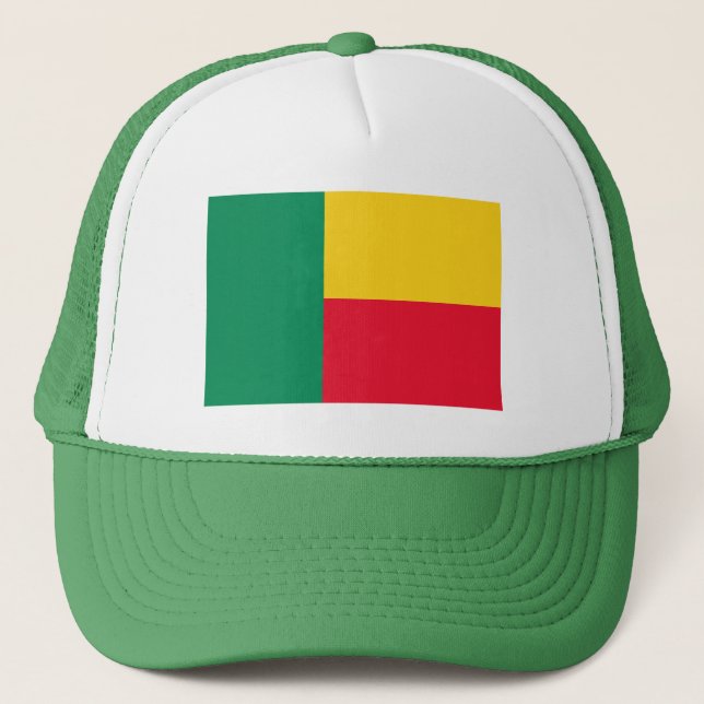 Gorra De Camionero Bandera Benín Patriótica (Anverso)