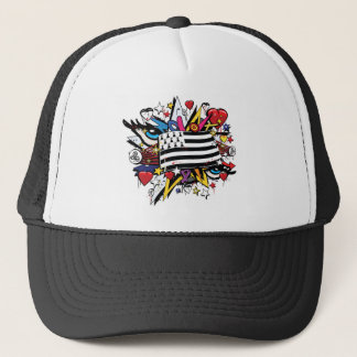 Gorra De Camionero Bandera Bretaña Breizh pintada Bretón graff