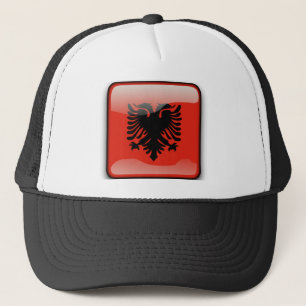 Gorra De Camionero Bandera brillante albanesa
