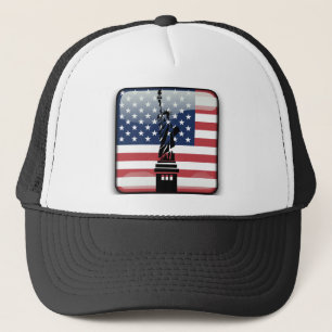Gorra De Camionero Bandera brillante de Estados Unidos
