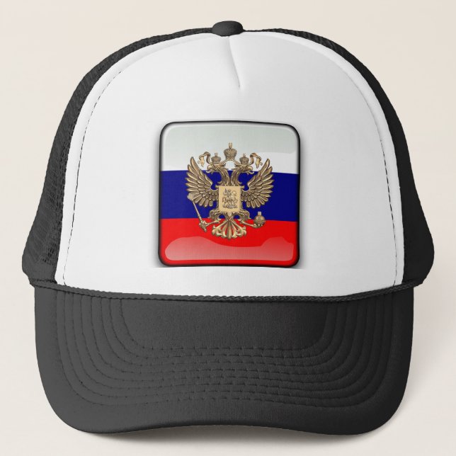 Gorra De Camionero Bandera brillante rusa (Anverso)