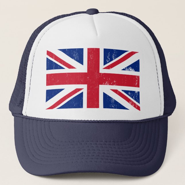 Gorra De Camionero Bandera británica BRITÁNICA del inglés de Gran (Anverso)