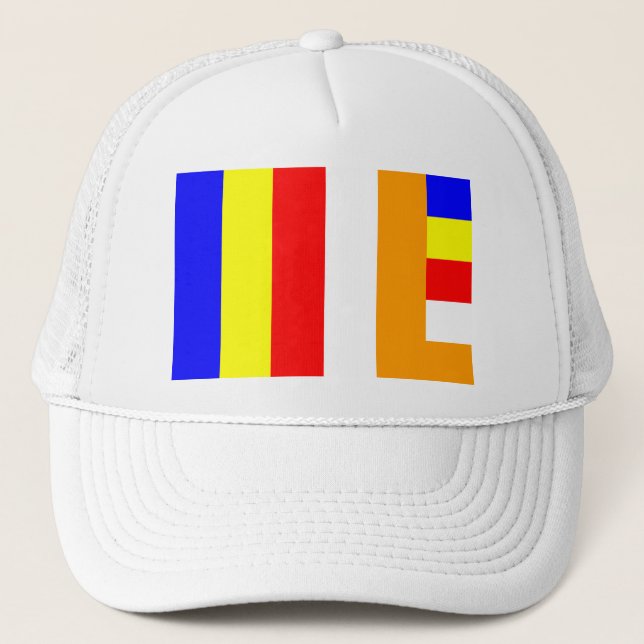 Gorra De Camionero Bandera budista (Anverso)
