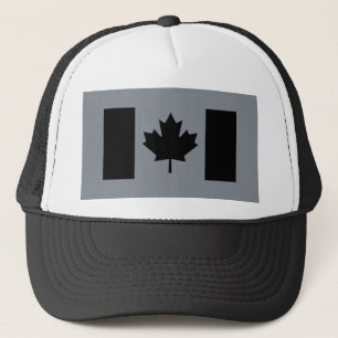 Gorra De Camionero Bandera canadiense de estilo negro