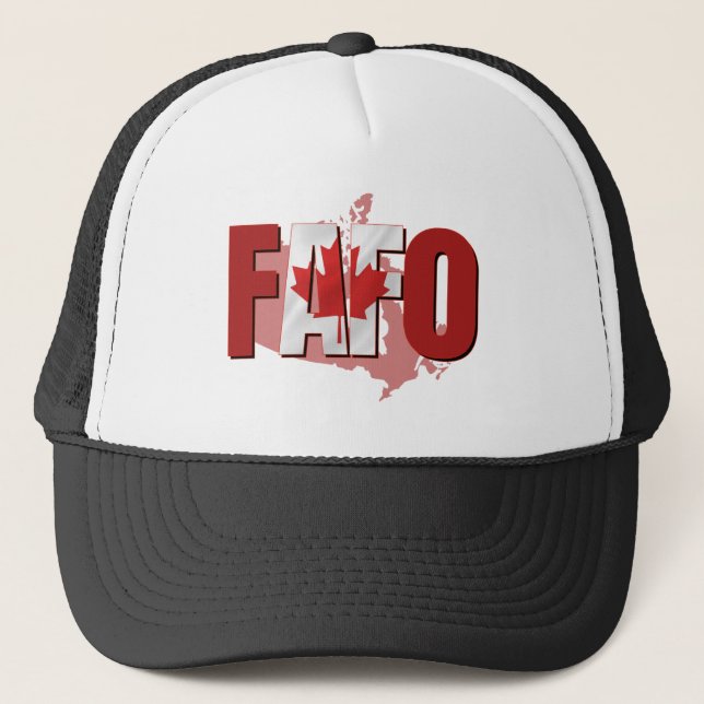 Gorra De Camionero Bandera canadiense FAFO (Anverso)