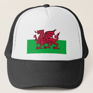 Gorra De Camionero Bandera Celta del Dragón Rojo de Gales & Galés