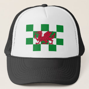 Gorra De Camionero Bandera Celta Dragón Rojo Místico de Gales