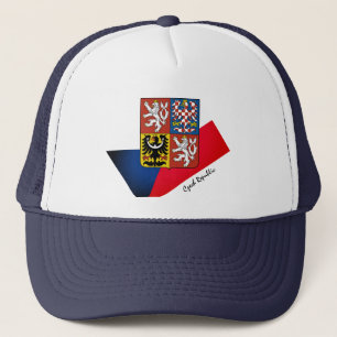 Gorra De Camionero Bandera checa, Emblem y Moda/Deporte de la Repúbl