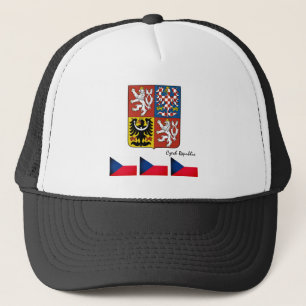 Gorra De Camionero Bandera checa, Emblem y Moda/Deporte de la Repúbli