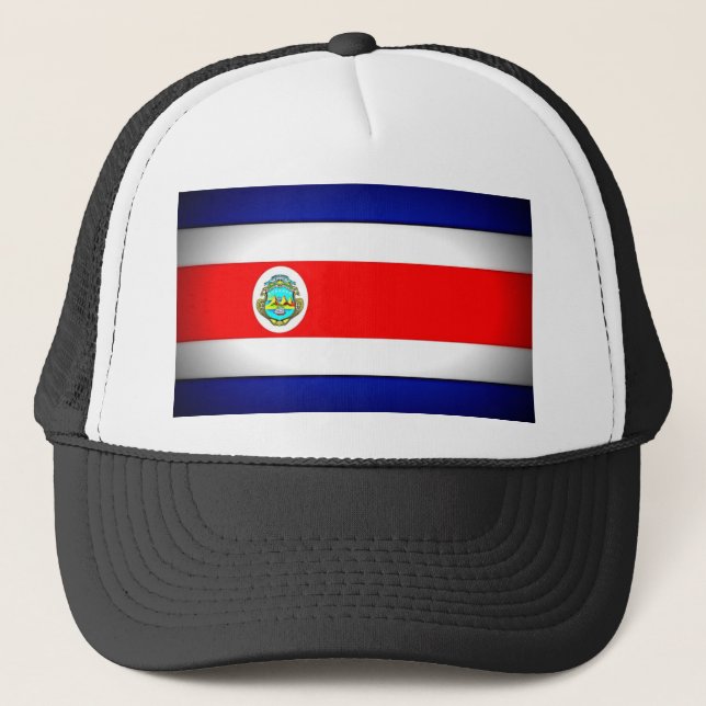 Gorra De Camionero Bandera costarricense estilizada (Anverso)