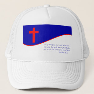 Gorra De Camionero Bandera Cristiana Inspirada