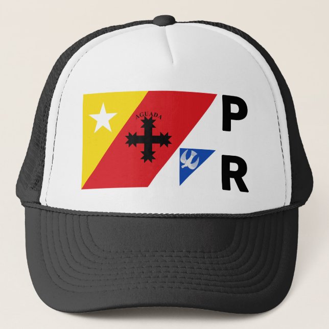 Gorra De Camionero Bandera de Aguada, Puerto Rico (Anverso)