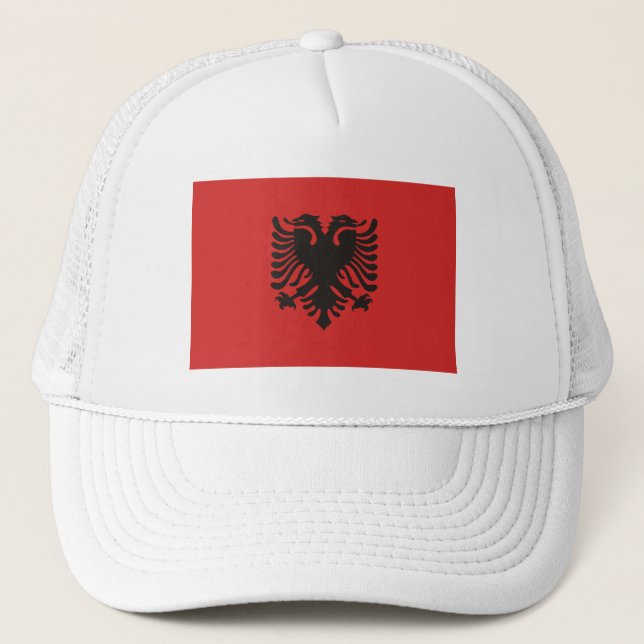 Gorra De Camionero Bandera de Albania (Anverso)