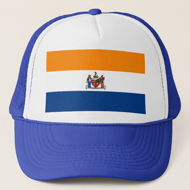 Gorra De Camionero Bandera de Albany, Nueva York (Anverso)