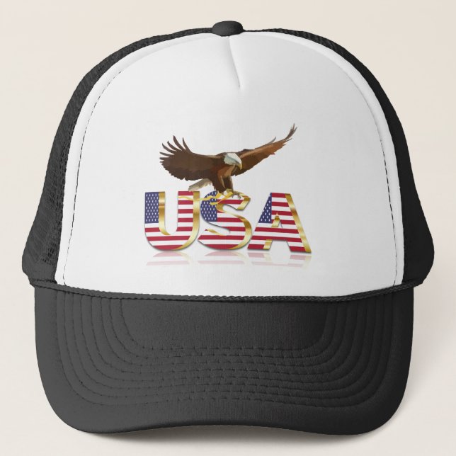 Gorra De Camionero Bandera de American Eagle (Anverso)
