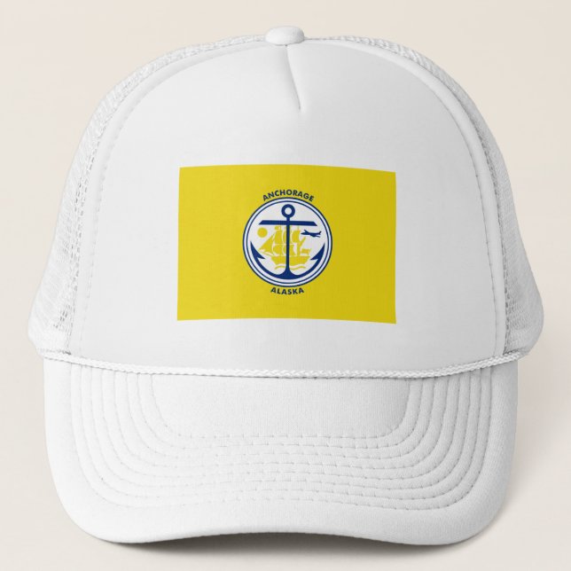 Gorra De Camionero Bandera de Anchorage (Anverso)