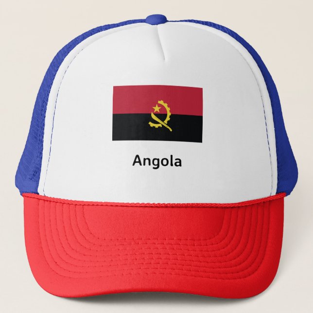 Gorra De Camionero Bandera de Angola (Anverso)