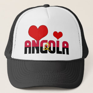 Gorra De Camionero Bandera de Angola adorable corea a patriotas