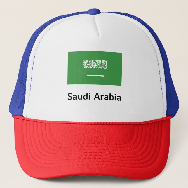 Gorra De Camionero Bandera de Arabia Saudita (Anverso)
