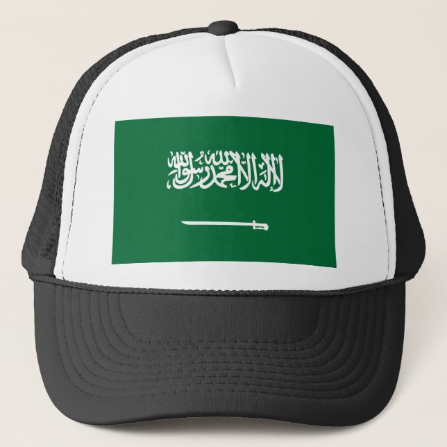 Gorra De Camionero Bandera de Arabia Saudita (Anverso)