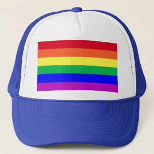 Gorra De Camionero Bandera de arcoíris del orgullo gay de colores súp