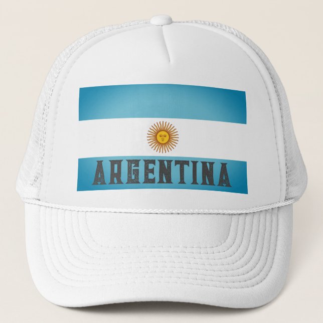 Gorra De Camionero Bandera de Argentina (Anverso)