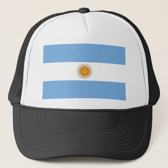 Gorra De Camionero Bandera de Argentina (Anverso)