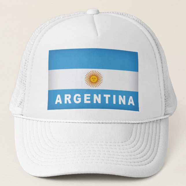 Gorra De Camionero Bandera de Argentina (Anverso)