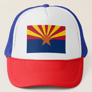 Gorra De Camionero Bandera de Arizona: Poniendo a Star Sun, el Estado