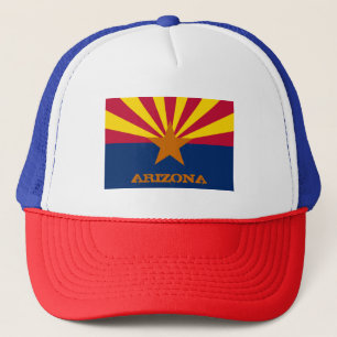 Gorra De Camionero Bandera de Arizona y hincha deportivo de los Estad