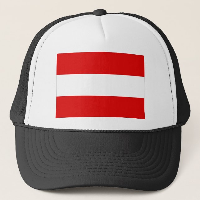 Gorra De Camionero Bandera de Austria (Anverso)