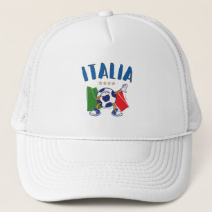 Gorra De Camionero Bandera de baloncesto en Italia 4 estrellas