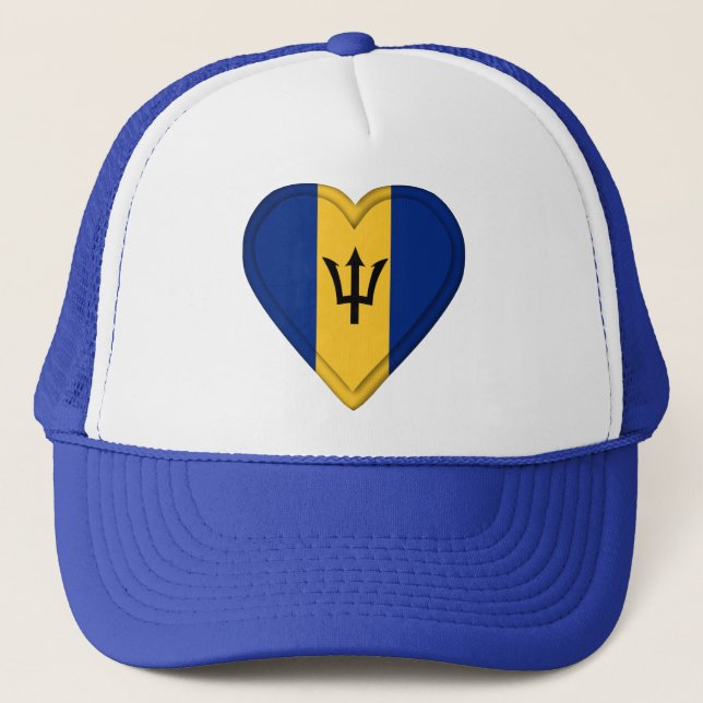 Gorra De Camionero Bandera de Barbados (Anverso)