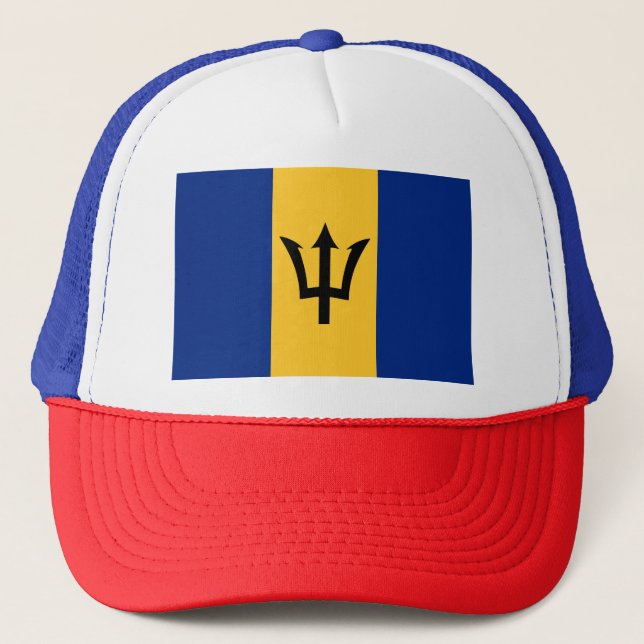 Gorra De Camionero Bandera de Barbados (Anverso)