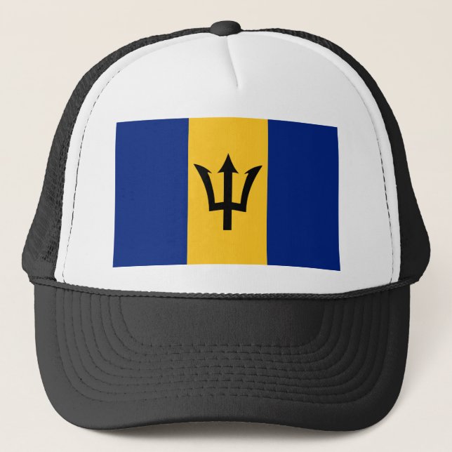 Gorra De Camionero Bandera de Barbados (Anverso)