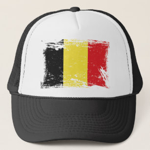 Gorra De Camionero Bandera de Bélgica del Grunge