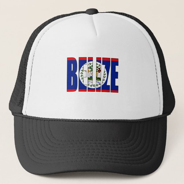 Gorra De Camionero Bandera de Belice (Anverso)