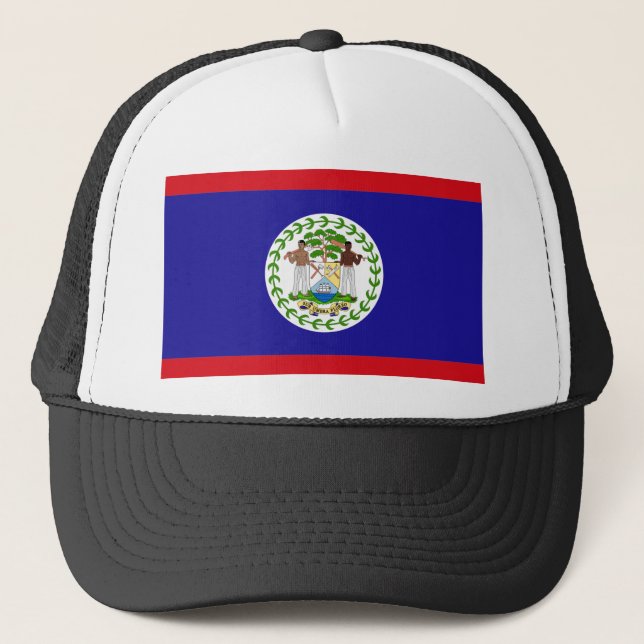 Gorra De Camionero Bandera de Belice (Anverso)