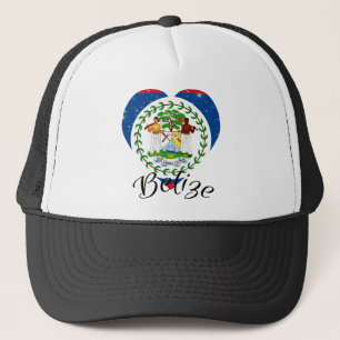 Gorra De Camionero Bandera De Belice -